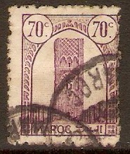 French Morocco 1943 70c Lilac. SG269.
